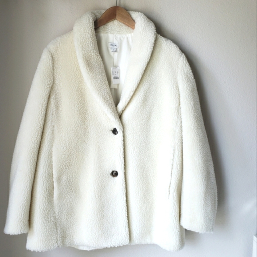 SOLD J. Crew | Faux Fur Teddy Coat - Picture 5 of 14